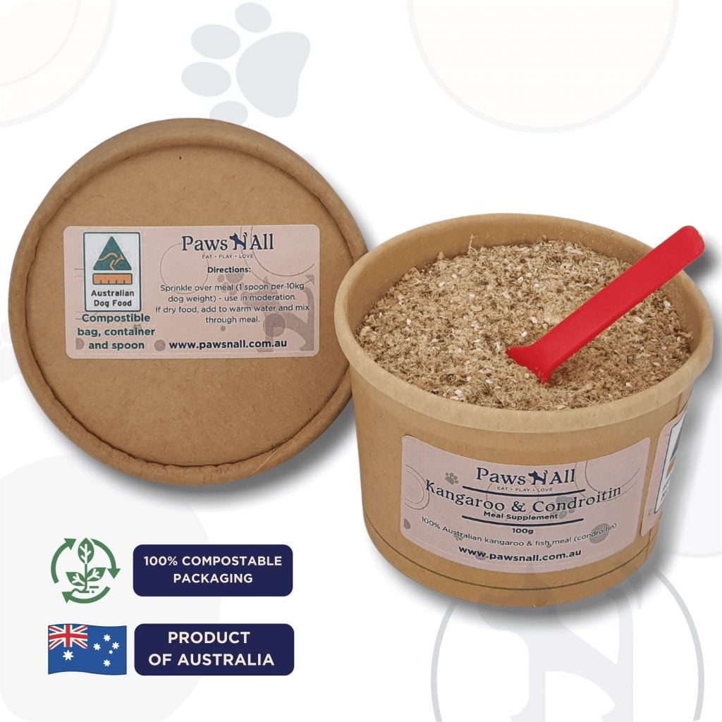 Paws N’ All 100% Australian Kangaroo & Chondroitin Meal Topper – 80g